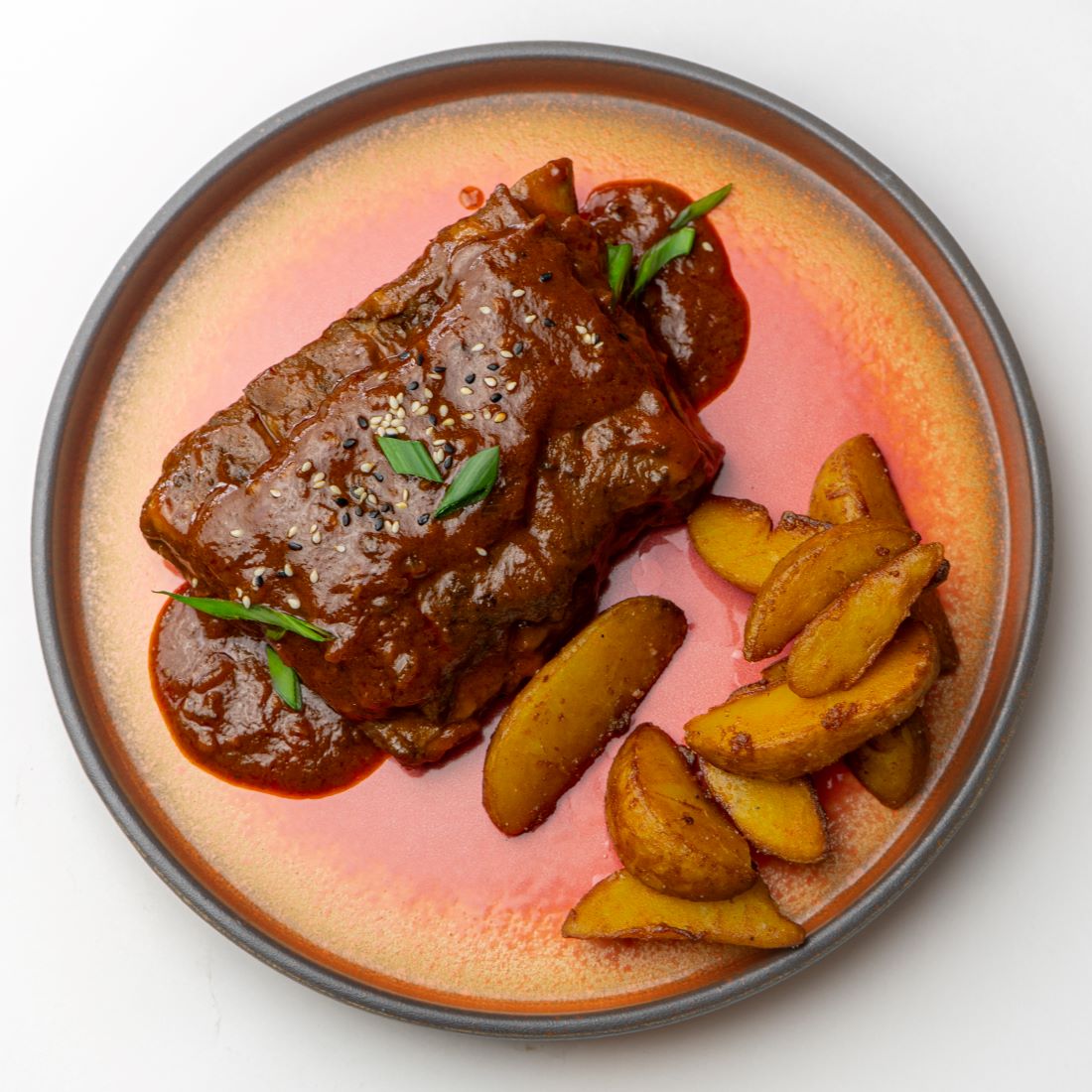 Фото Рёбрышки в фирменном соусе барбекю