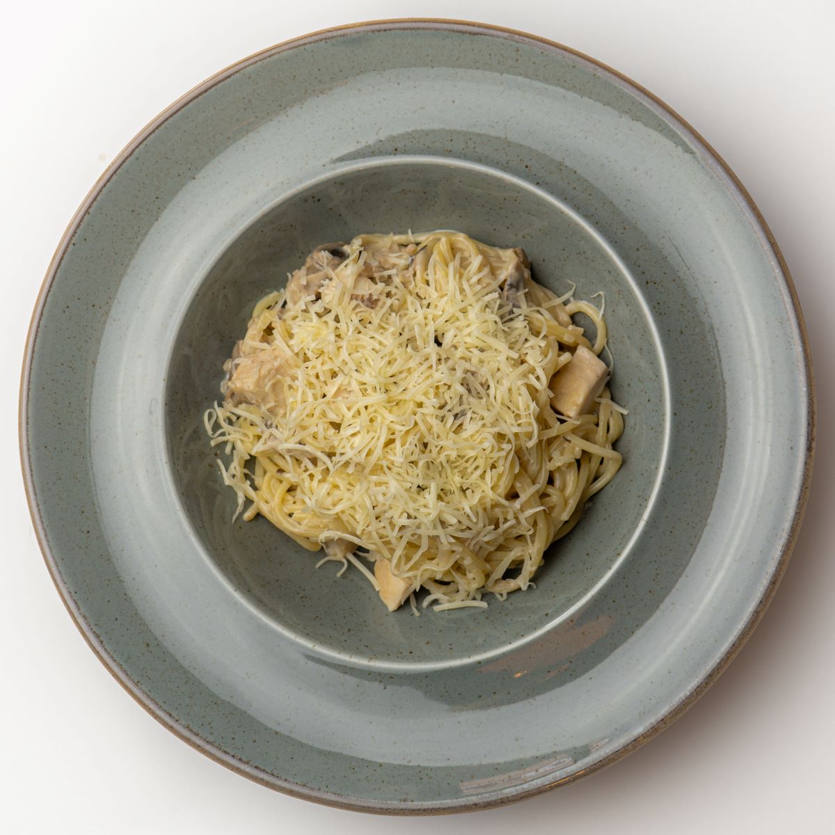 Фото Паста с курицей и грибами