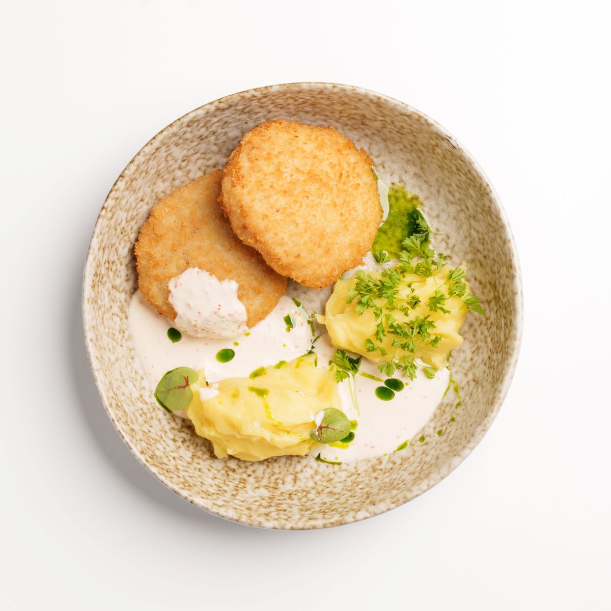 Фото Щучьи котлеты с пюре